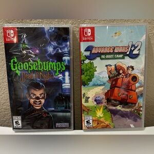 New Nintendo Switch.Goosebumps Dead of Night or Advanced Wars 1 + 2 Re-Boot Camp